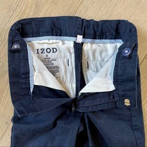 Izod Boys Size 8 Regular blue pants adjustable elastic waist